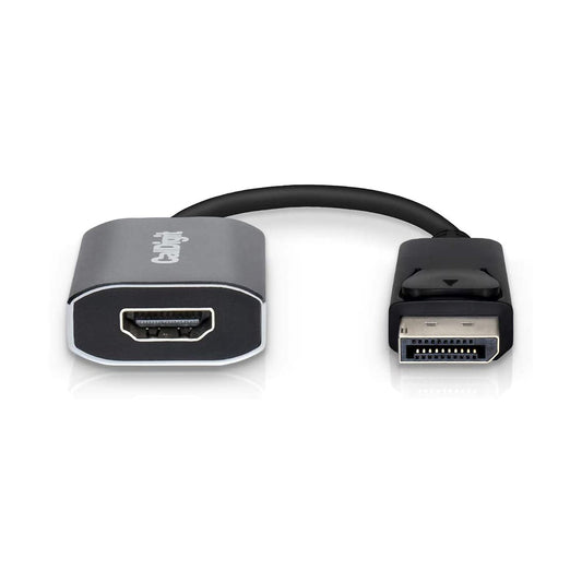 DisplayPort to HDMI Adapter on a white background.