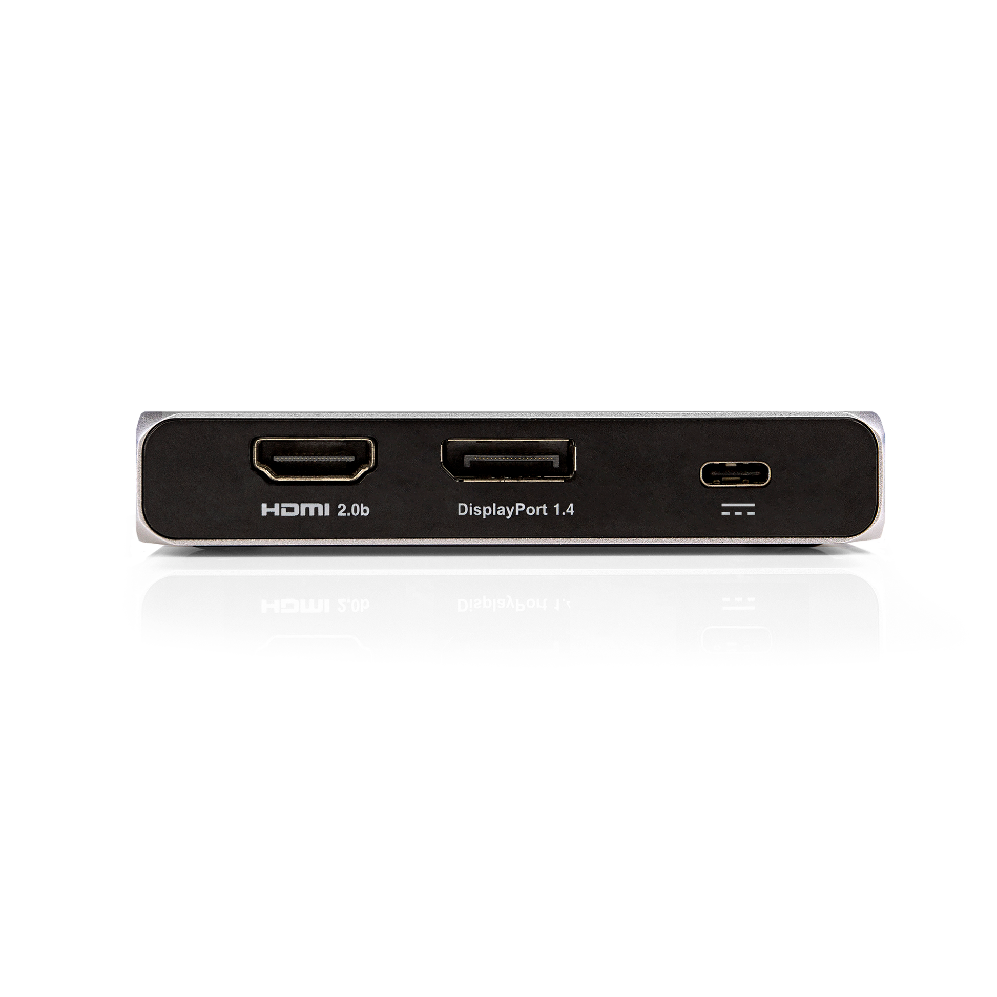 Side view of the USB-C SOHO Dock on a white background.