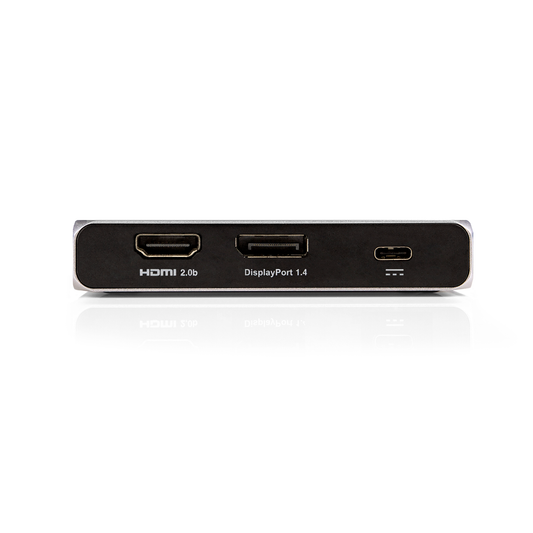 Side view of the USB-C SOHO Dock on a white background.
